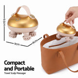 Livemor Scalp Massager Kneading Head Massager Scalp Stress Relax Portable Rechargeable Hair Massager Shower Massage Waterproof Cat Massager Scratcher, Gift for Mom Dad In Australia - Darrahopens