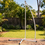 Gardeon Hammock Stand 150kg Capacity White Steel Frame for Hanging Chairs In Australia - Darrahopens