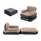 Gardeon Inflatable Chair Sun Lounge Air Sofa Blow Up Air Chair for Camping with Pump In Australia - Darrahopens