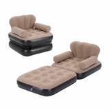 Gardeon Inflatable Chair Sun Lounge Air Sofa Blow Up Air Chair for Camping with Pump In Australia - Darrahopens