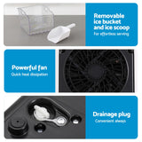 Devanti Ice Maker Ice Slim Compact Countertop Machine 12KG/24H for Home