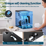 Devanti Ice Maker 23kg Portable Basket Square Cube Machine Black
