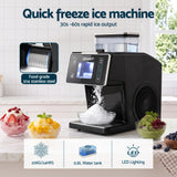 Devanti 20kg/24hr Ice Maker Snowflake Shaved Ice Slushie Maker Black In Australia - Darrahopens