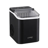 LUVIMO 12kg Ice Maker Machine Full Open Cover Deep Clean - Black