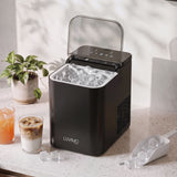 LUVIMO 15kg Ice Maker Machine Double Open Cover Deep Clean - Black In Australia - Darrahopens