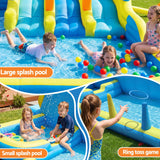 Keezi Inflatable Splash Kids Pool Water Slide Park with Blower 4m x 5.65m