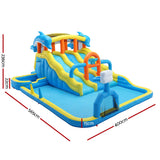 Keezi Inflatable Splash Kids Pool Water Slide Park with Blower 4m x 5.65m