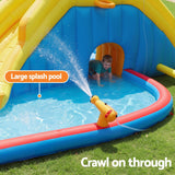 Keezi Inflatable Kids Pool Water Slide Splash Castle Football 622cmx542cm