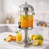 5-Star Chef 8L Beverage Juice Dispenser Tap Ice Tube Single Drip Tray