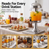 5-Star Chef 8L Beverage Juice Dispenser Tap Ice Tube Single Drip Tray