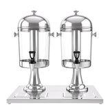 5-Star Chef 16L Dual Tank Juice Dispenser Drink Beverage Server Ice Tubes