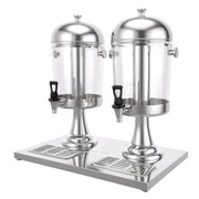 5-Star Chef 16L Dual Tank Juice Dispenser Drink Beverage Server Ice Tubes