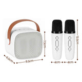 Alpha Mini Portable Karaoke Machine for Adults Kids with 2 Wireless Microphones In Australia - Darrahopens