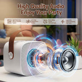 Alpha Mini Portable Karaoke Machine for Adults Kids with 2 Wireless Microphones In Australia - Darrahopens