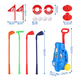 Keezi Kids Golf Set Toddler Club Set Pull Cart Indoor Outdoor Backyard Mini Toy Ages 2-6 In Australia - Darrahopens
