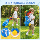 Keezi Kids Golf Set Toddler Club Set Pull Cart Indoor Outdoor Backyard Mini Toy Ages 2-6 In Australia - Darrahopens