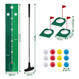 Keezi Kids Golf Putting Game Set with Golf Club, Putting Mat, 12 Balls, 3 Target Holes, Indoor Outdoor Mini Golf Toy for Ages 3-8 In Australia - Darrahopens