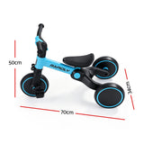 RIGO Tricycle Bike, Kids Bike with 3 wheels, Carbon Steel 70cm Blue In Australia - Darrahopens