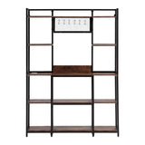 Artiss Kitchen Rack with 6 Hooks Microwave Storage Shelf 120cm x 170cm