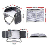 Keezi Kids Travel Tray Car Seat Lap Desk Portable Car Desk Organiser for Car & Airplane Grey