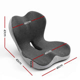 Artiss Ergonomic Seat Cushion with Lumbar Support for Office Chair, Memory Foam Coccyx and Lumbar Support Pad for Car Office Wheelchair Home In Australia - Darrahopens