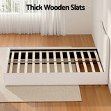 Giselle 21cm Bonnell Pillow Top Mattress Artiss Double Boucle Bed Frame Set