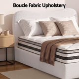 Giselle 21cm Bonnell Pillow Top Mattress Artiss Double Boucle Bed Frame Set