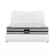 Giselle 21cm Bonnell Pillow Top Mattress Artiss Double Boucle Bed Frame Set