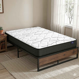 Giselle Double Mattress 16cm and Artiss Metal Bed Frame Set for Guest Rooms Studios