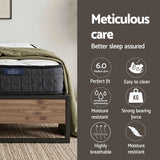 Giselle Double Mattress 16cm and Artiss Metal Bed Frame Set for Guest Rooms Studios