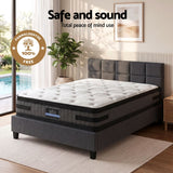 Giselle Mattress & Artiss Queen Bed Frame Bundle, 36cm Double Sided Euro Top Mattress