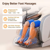 Livemor Full Body Massage Chair VEGA, Foot Roller, Waist & Calf Heat, Recliner, Airbags Compression