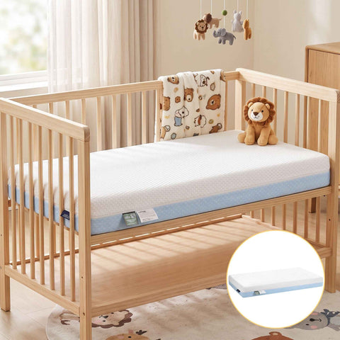Giselle Bedding 15cm Cot Mattress, 38D Gel Memory Foam Cover In Australia - Darrahopens