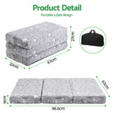 Giselle Bedding Foldable Cot Mattress for Travel Cot, Glow-in-Dark Cover
