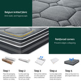 Giselle Bedding 35cm Mattress Bamboo Cover Double