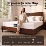 Giselle 25cm Double Hybrid Mattress Soft Knitted Fabric Edge Support Gel Foam