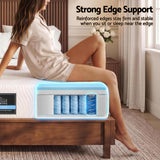 Giselle 25cm King Hybrid Mattress Soft Knitted Fabric Edge Support Gel Foam