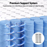 Giselle 25cm Queen Hybrid Mattress Soft Knitted Fabric Edge Support Gel Foam