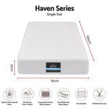 Giselle 25cm Single Hybrid Mattress Soft Knitted Fabric Edge Support Gel Foam In Australia - Darrahopens
