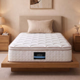 Giselle 30cm King Single Spring Mattress Tencel Cover 5-Zone Firm Back Support