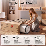 Giselle Double Reversible Spring Mattress Cashmere Cover Gel Foam Firm 35cm