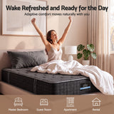 Giselle King Single Reversible Spring Mattress Cashmere Cover Gel Foam Firm 35cm