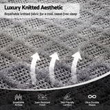Giselle King Mattress 26cm Firm Pocket Spring Dual Edge Support Dark Grey