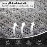 Giselle Single Mattress 26cm Firm Pocket Spring Dual Edge Support Dark Grey