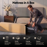 Giselle 34cm Double Hybrid Mattress with Cooling Gel Memory Foam and Edge Support In Australia - Darrahopens