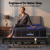 Giselle 34cm King Single Hybrid Mattress with Cooling Gel Memory Foam and Edge Support In Australia - Darrahopens