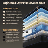 Giselle 34cm Single Hybrid Mattress with Cooling Gel Memory Foam and Edge Support In Australia - Darrahopens