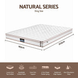 Giselle 20cm Firm King Mattress Pocket Spring for Bedroom or Guest Room