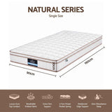 Giselle 20cm Firm Single Mattress Pocket Spring for Bedroom or Guest Room In Australia - Darrahopens