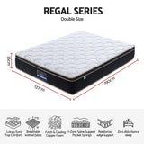 Giselle 35cm Double Mattress Firm with Copper Memory Foam and Edge Support